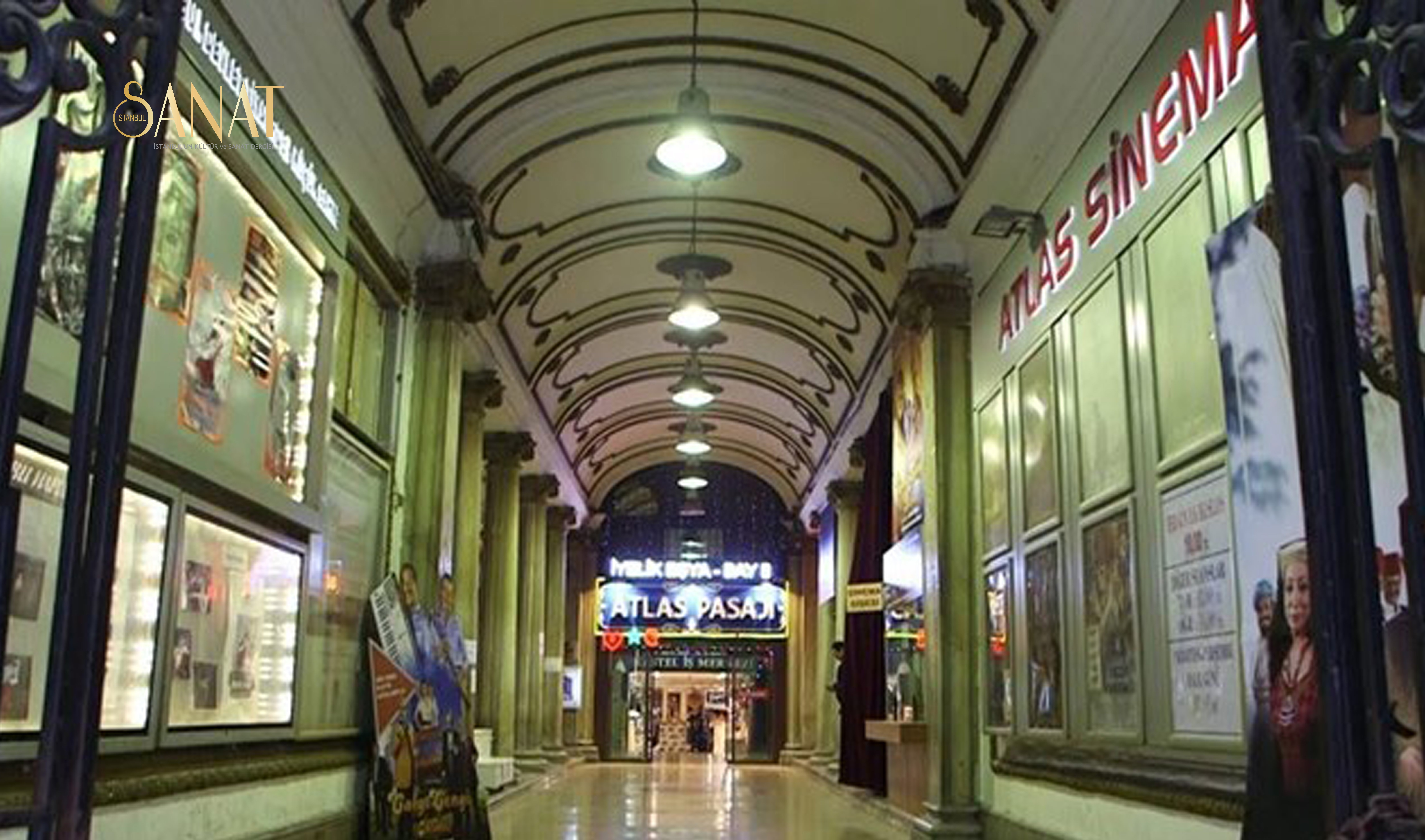 İki yıl önce restorasyona alınan İstanbul’un Beyoğlu ilçesindeki Atlas Sineması,