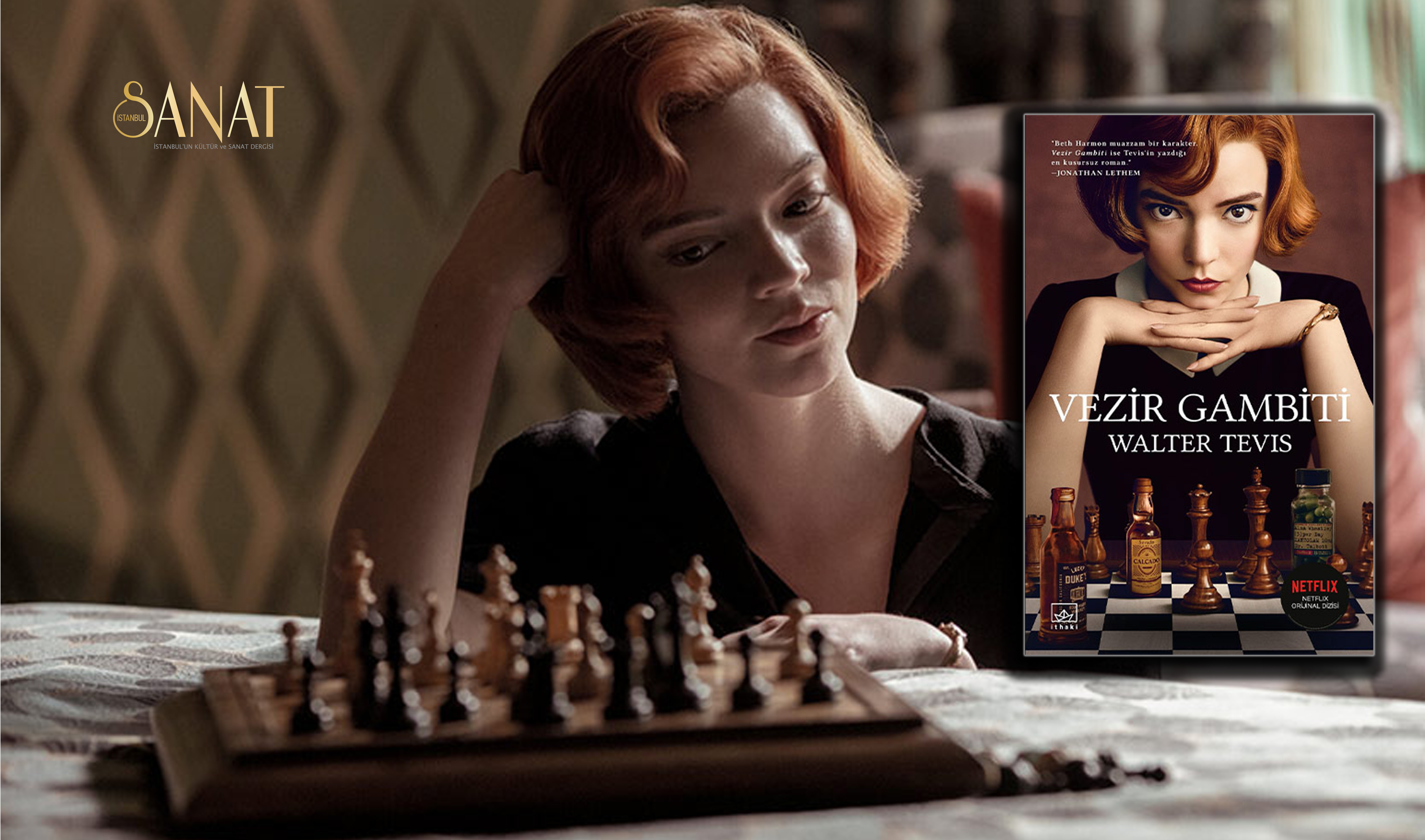 Walter Tevis’in “Vezir Gambiti” adlı romanı, Kerem Sanatel çevirisiyle İthaki Yayınları tarafından