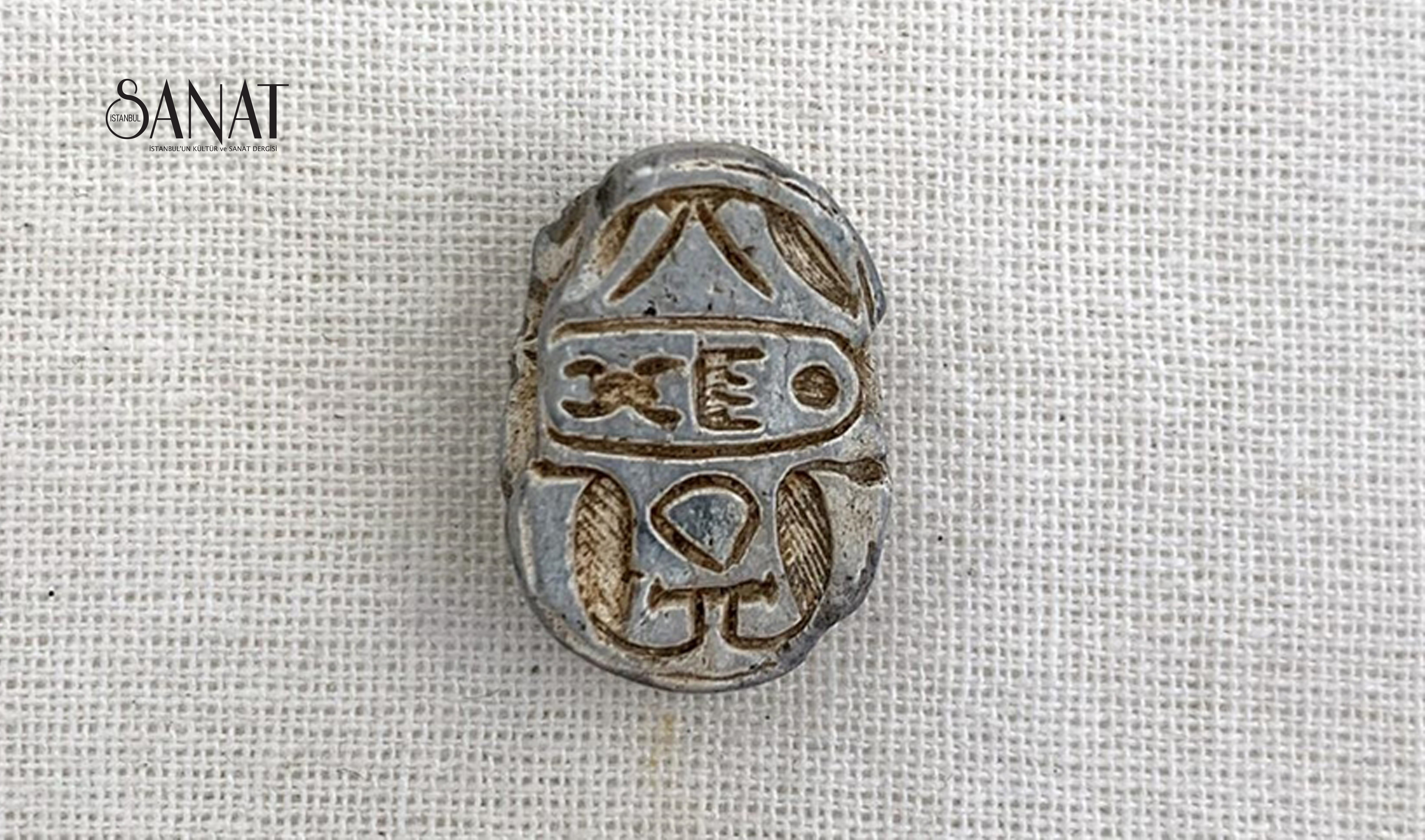 Tokat’taki Komana Pontika Antik Kenti’nde sürdürülen kazı çalışmalarında Mısır mührü