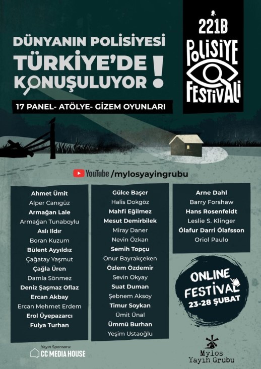 221B Polisiye Festivali’nde dünyadan ve Türkiye’den polisiye edebiyat, sinema ve