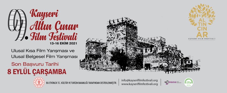Kültür ve Turizm Bakanlığının destekleriyle düzenlenecek 9. Kayseri Altın Çınar Film Festivali’ne başvurular başladı.     