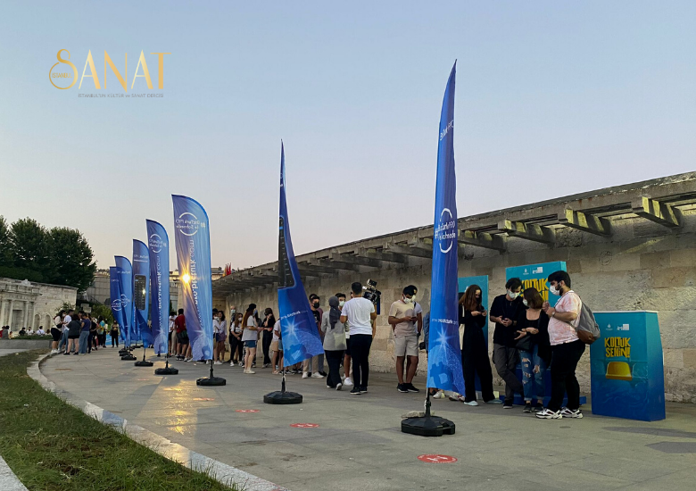 İBB Başkanı Ekrem İmamoğlu, Harbiye Cemil Topuzlu Açık Hava Tiyatrosu’ndaki