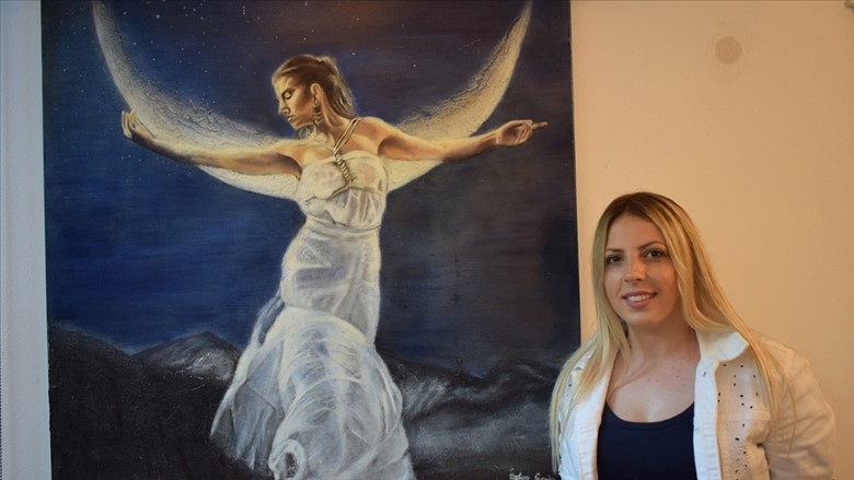 Eserleri Roma’daki Leonardo da Vinci Müzesi koleksiyonuna alınan ressam Özlem