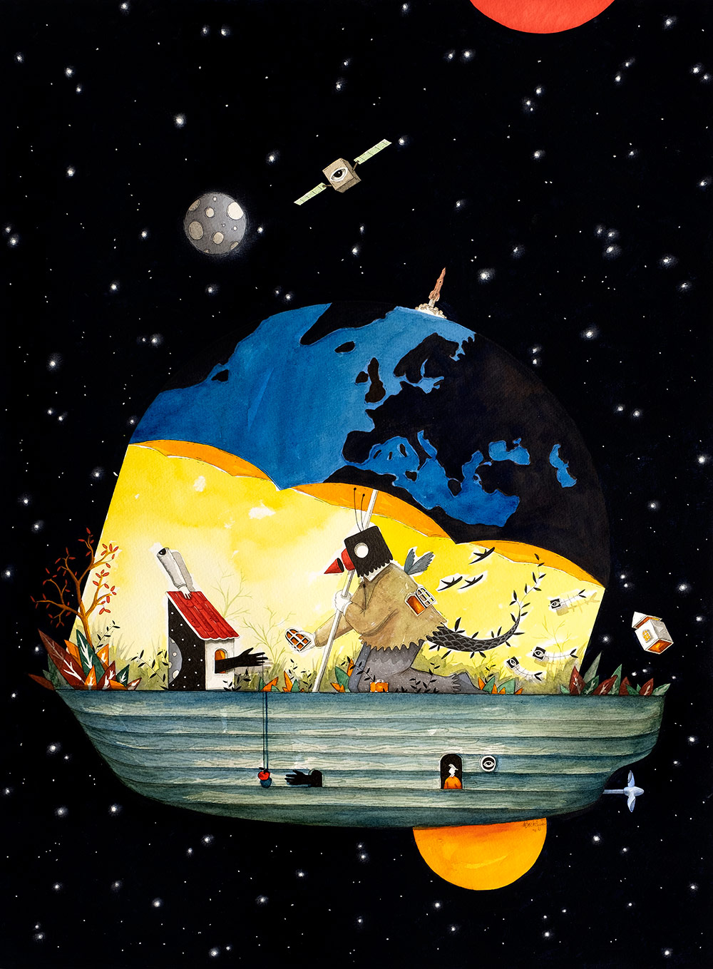 Galeri 77, Halil Sercan Tunalı’nın “Bir İlkel Uzay Macerası” isimli