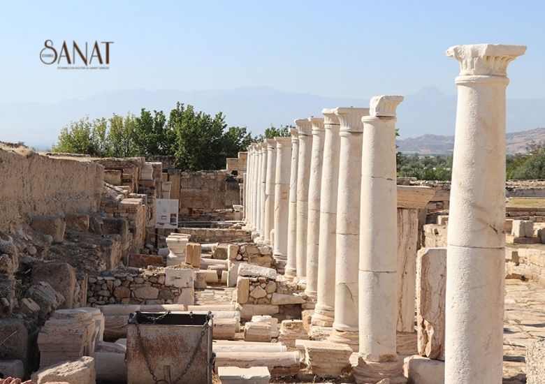 Denizli’nin Buldan ilçesindeki Tripolis Antik Kenti’nde yürütülen arkeolojik kazılarda, Roma