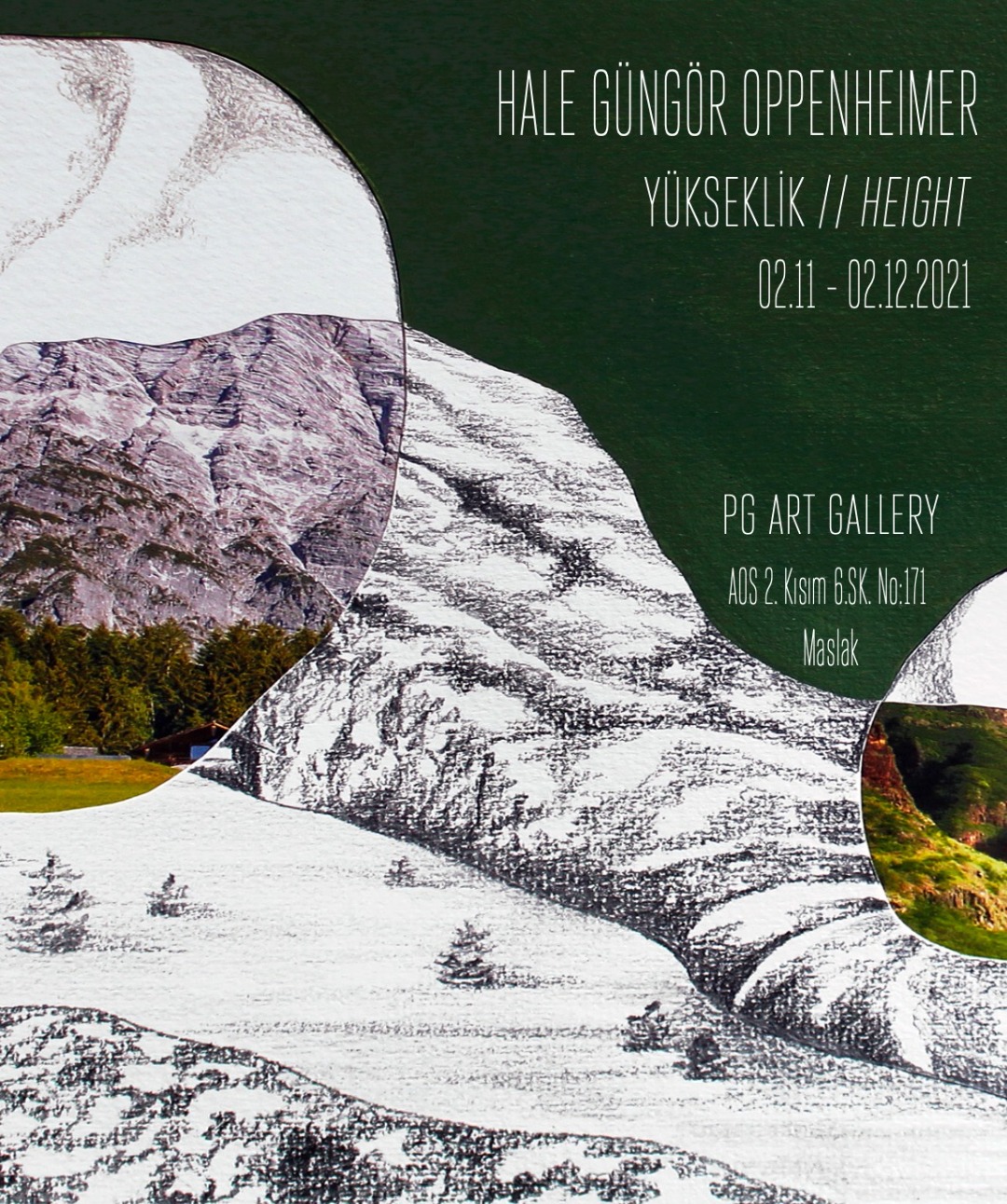Pg Art Gallery, 2 Kasım – 2 Aralık 2021 tarihleri arasında Hale Güngör