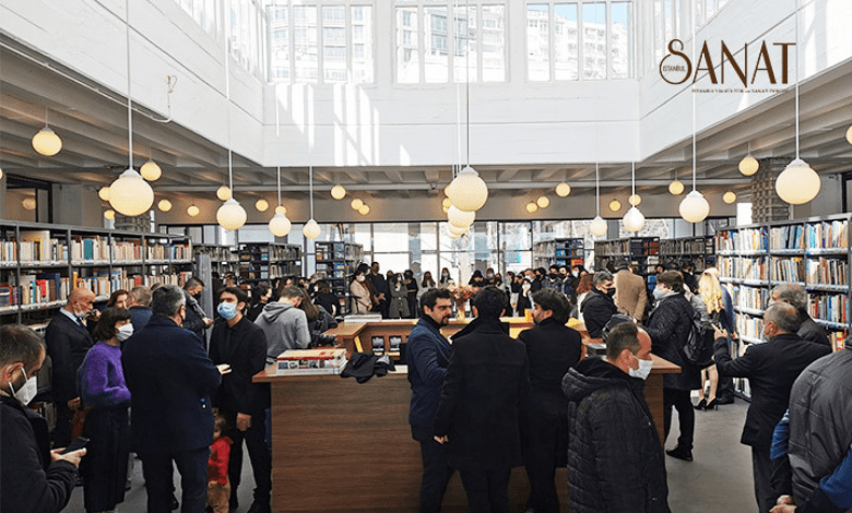 Mimar Sinan Güzel Sanatlar Üniversitesi Fındıklı Kampüsü’nde yer alan kütüphane