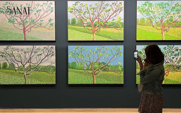 David Hockney’nin “Baharın Gelişi, Normandiya, 2020” sergisi, Sakıp Sabancı Müzesi’nde