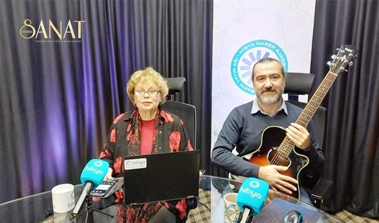 Hibya Haber Ajansı stüdyolarında, Nilgün Serimoğlu moderatörlüğünde “Sanatsal Sohbetler” yayını