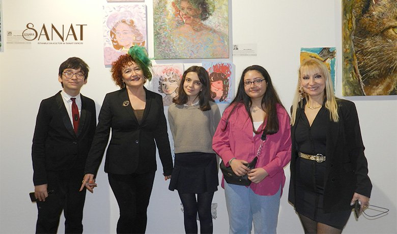 Usta sanatçıların eserlerinin Tarabya Alpaslan İlkokul ve Ortaokulu öğrencilerinin yorumlarıyla