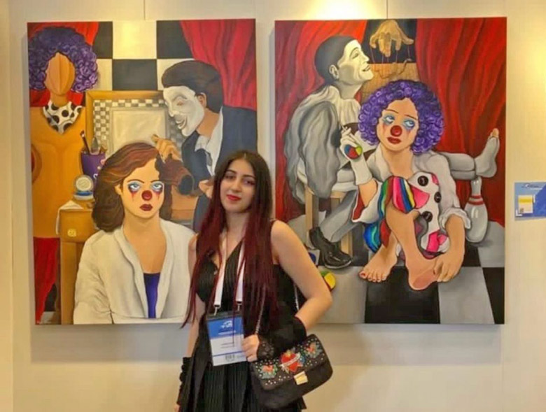 Genç yetenek İlayda Alkan, henüz daha 2,5 yaşındayken resim yapmaya