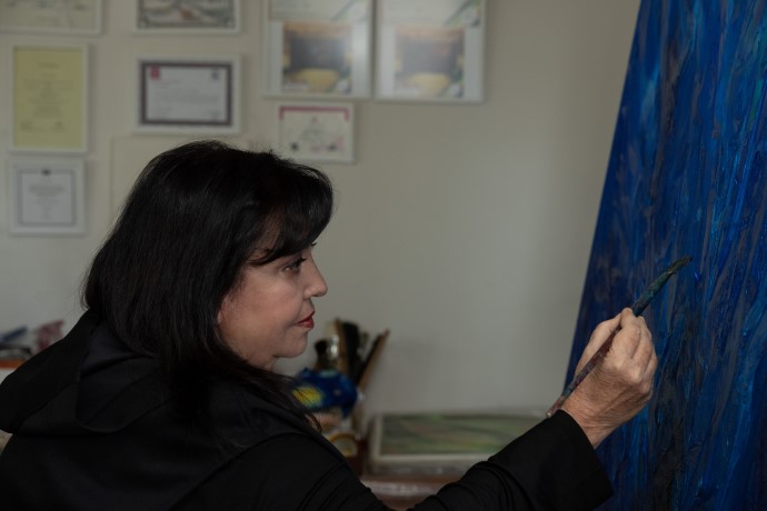 Sanatçı Tülin Kaynak, Erenköy Rotary kulübü ile birlikte anlamlı bir