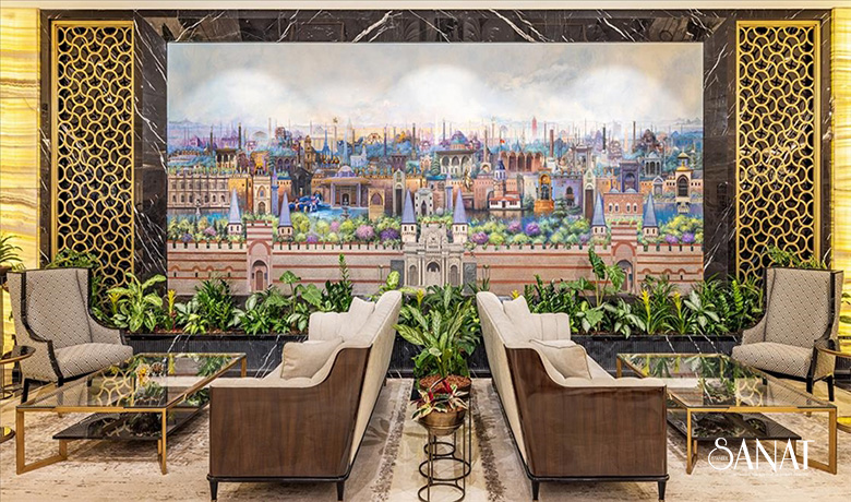 Ressam İsmail Acar ‘ın “Bir İstanbul Masalı” adlı tablosu, Dolmabahçe