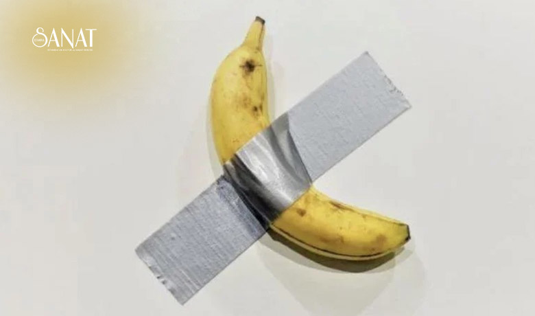 İtalyan sanatçı Maurizio Cattelan’ın “Duvara Bantlanmış Muz” eseri yeniden satışa