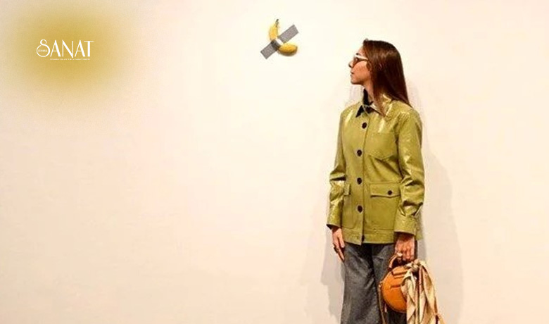 duvara bantlanmış muz