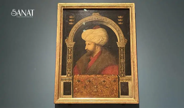 Fatih Sultan Mehmet’in emriyle İtalyan sanatçı Gentile Bellini’nin yaptığı portreden