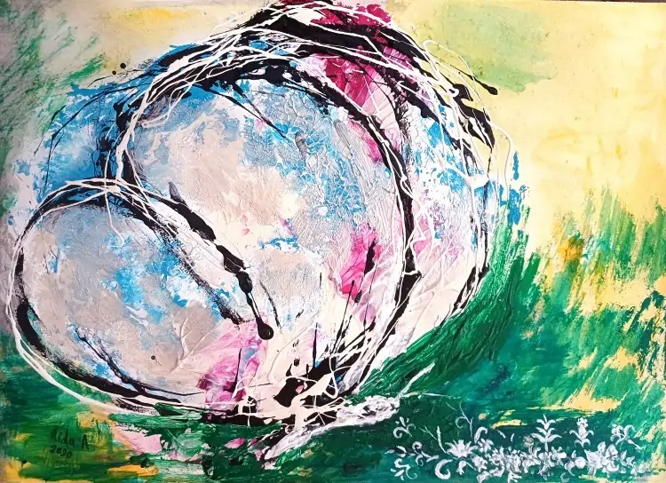 Türkiye’de yaşayan doktoralı ressam Aida Arghavani, sanat yolculuğunu hem Türkiye