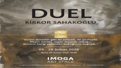 İmoga Art Space, sanatçı Kirkor Sahakoğlu’nun yeni sergisi ‘DUEL’i sanatseverlerle