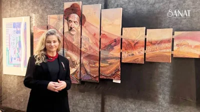 Türkiye’yi ikinci vatanı olarak kabul eden Rus ressam Tatiana Kirillova,
