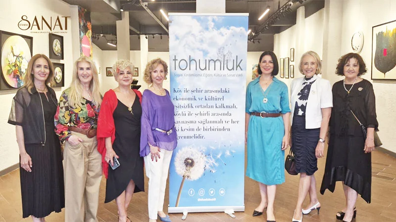 Tohumluk Vakfı yararına düzenlenen “İnsan ve Doğa” karma resim ve
